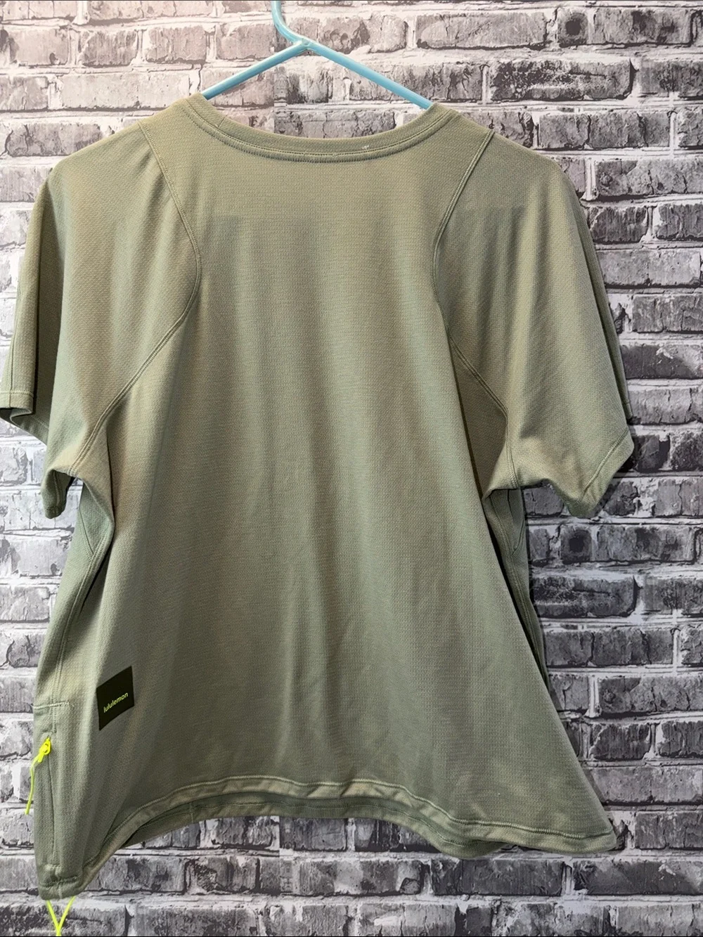 Lululemon T-shirt with Neon Yellow Accent